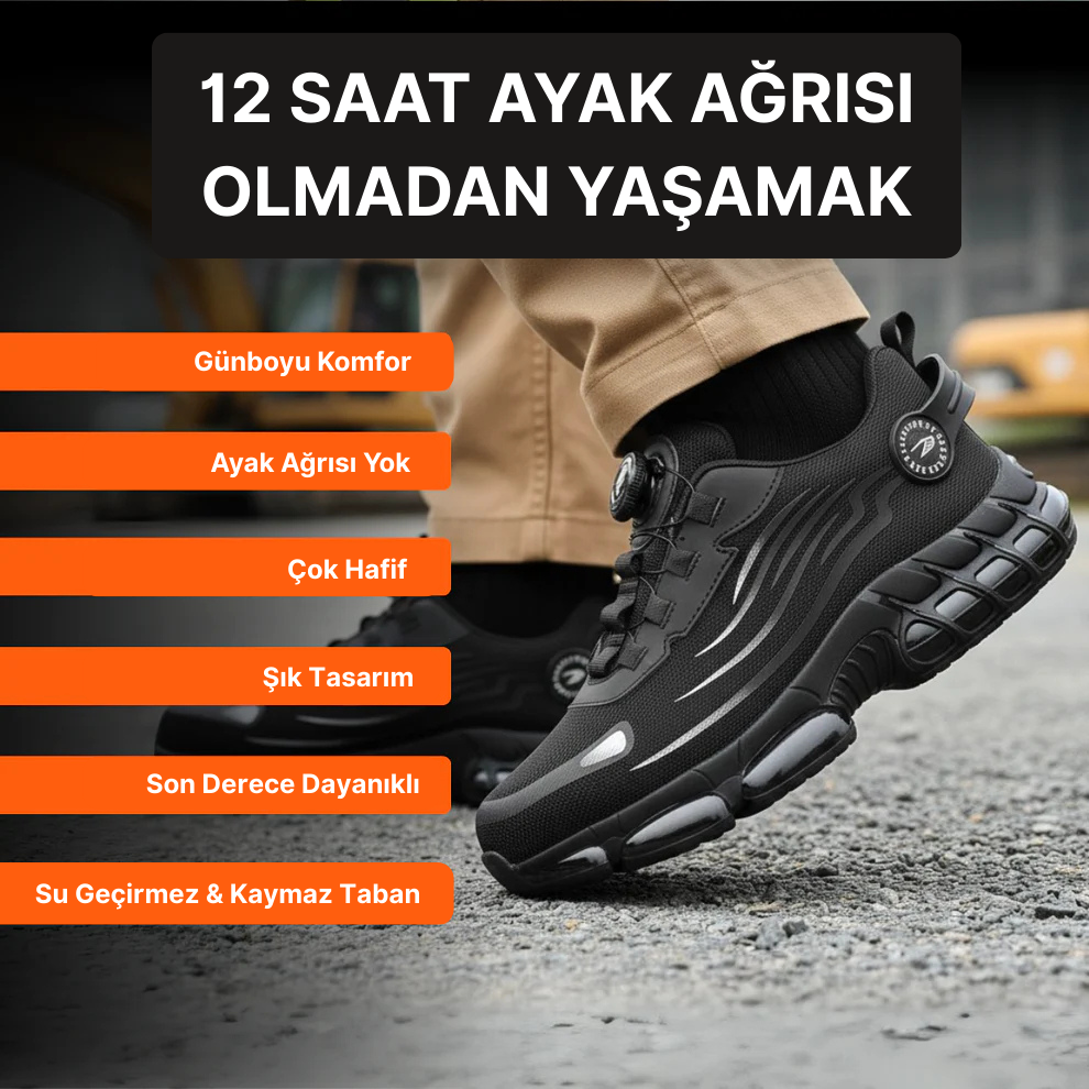 GüvenliAdım™ - En Rahat Çelik Burunlu Ayakkabılar