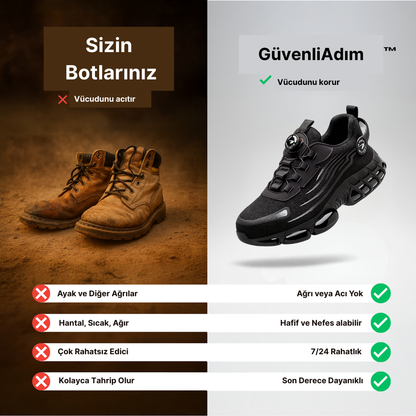 GüvenliAdım™ - En Rahat Çelik Burunlu Ayakkabılar